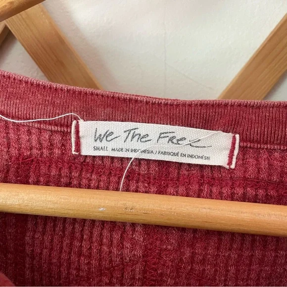 We The Free Crimson Red Knit Thermal - Picture 2 of 6